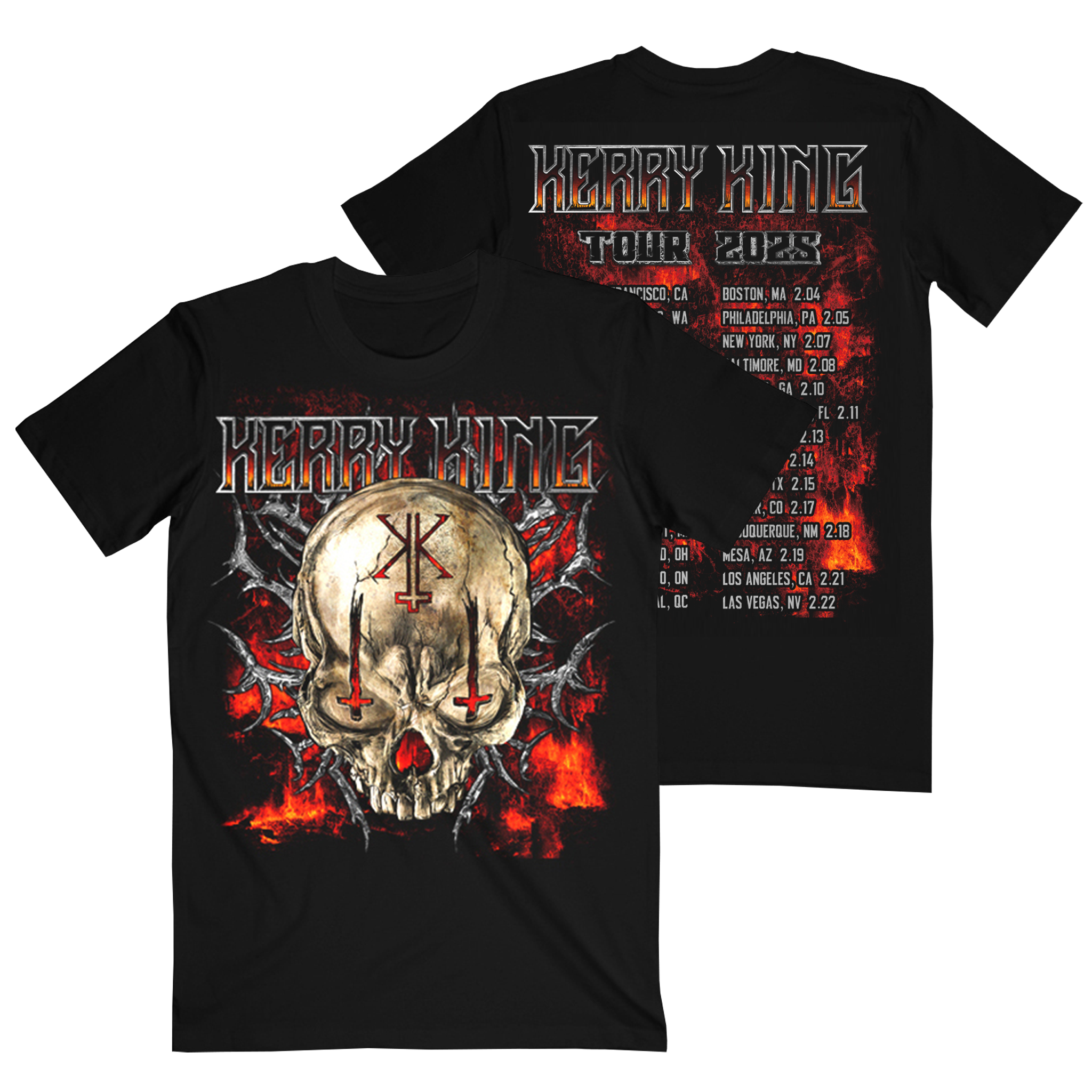 EYE CROSSES SKULL TEE – Kerry King
