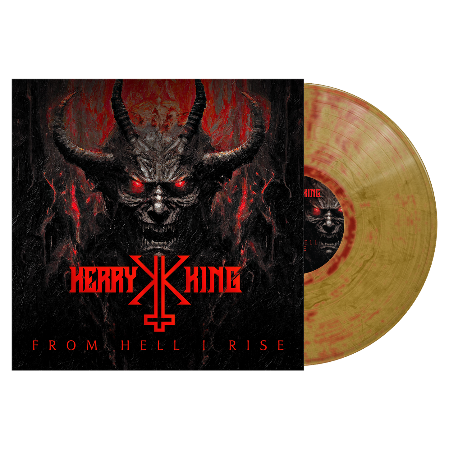 From Hell I Rise - Gold, Red Marble 1 LP Gatefold Limited Edition