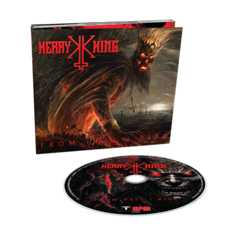 Vinyl album with cover featuring a fiery design and 'Henry King' branding.