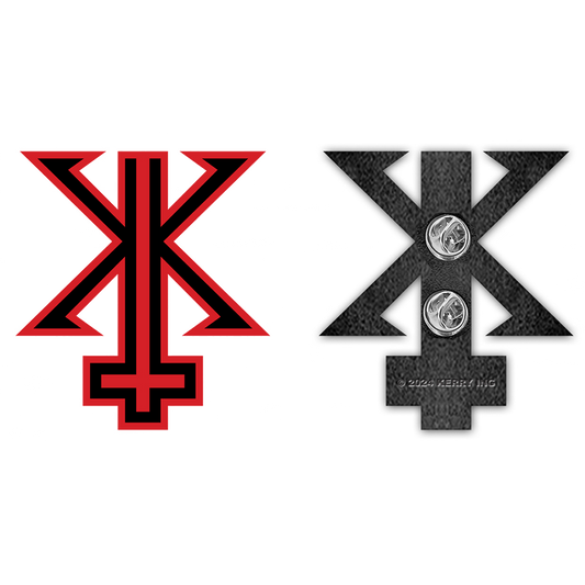 The Kerry King 2" Pin is the perfect addition to any apparel item or bag. Featuring the classic red and black design, it's a great way to showcase your love for the iconic guitarist.